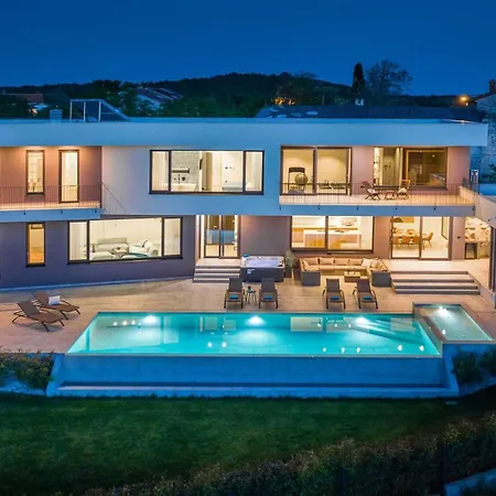 וילה Lumi - With Private Pool, Sauna, Outdoor Jacuzzi, Fitness Room, Table Tennis Dračevac